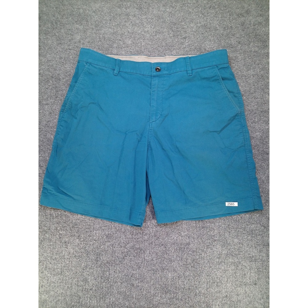 Nike Dri-FIT Golf Shorts Mens 36 Teal Blue Flat Front Athletic Chino